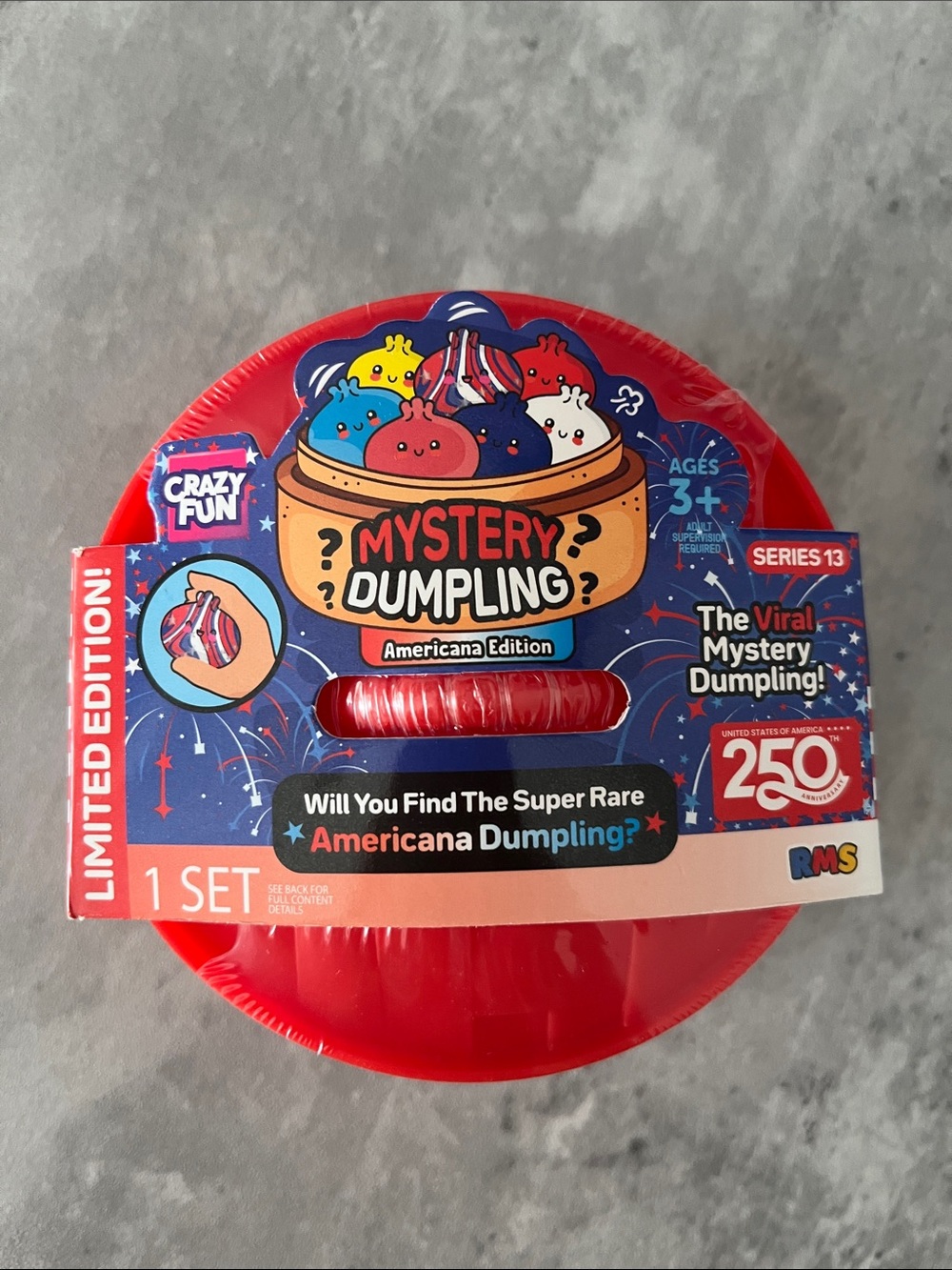 Mystery Dumpling Americana Edition - Red - RMS Five Below
